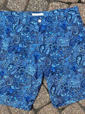 Robert Graham Blue Paisley Shorts Men's Size 34 Classic Fit